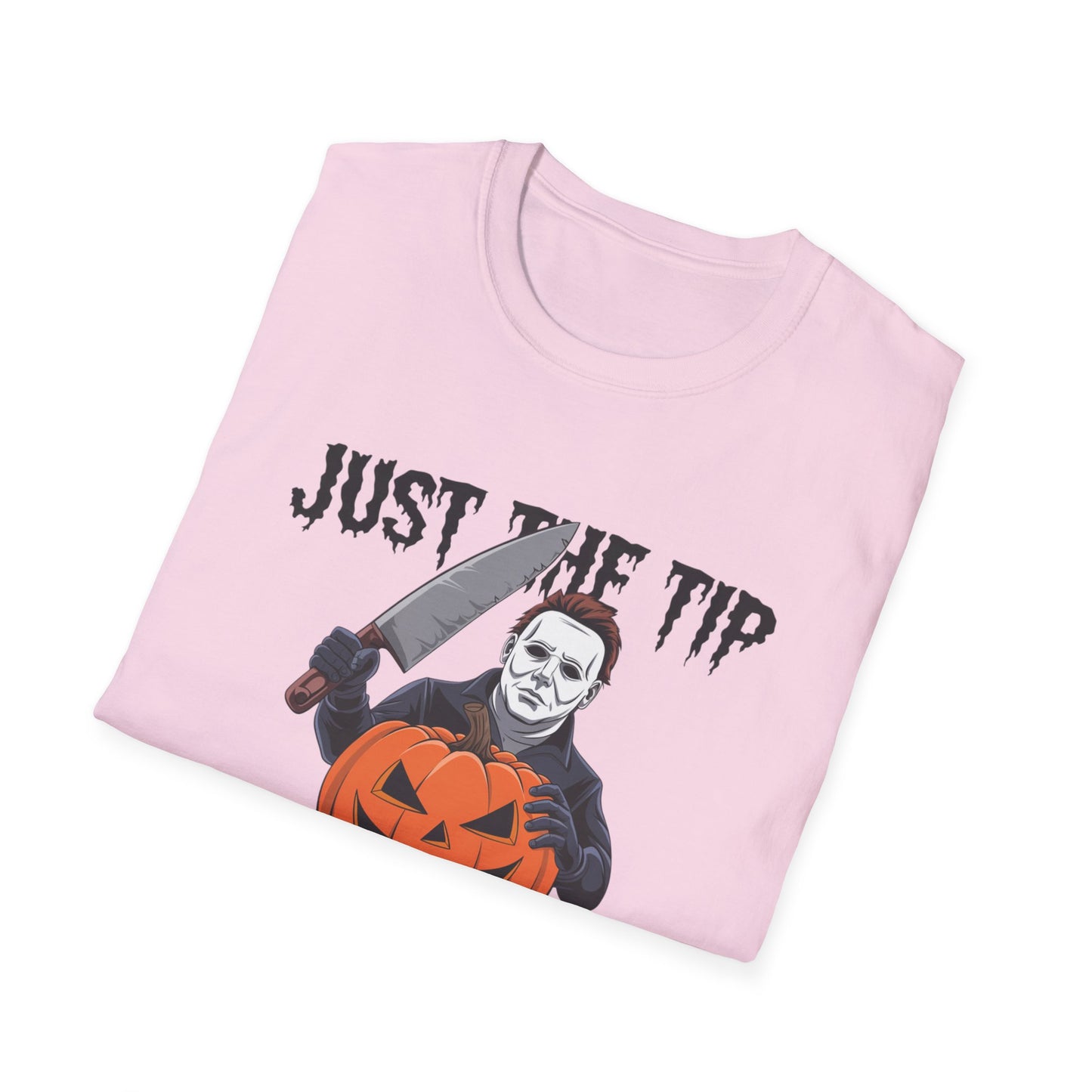 Funny Halloween T-Shirt, Unisex Graphic Tee, Halloween Costume, Pumpkin Carving Shirt, Trick or Treat Apparel, Just the Tip Design