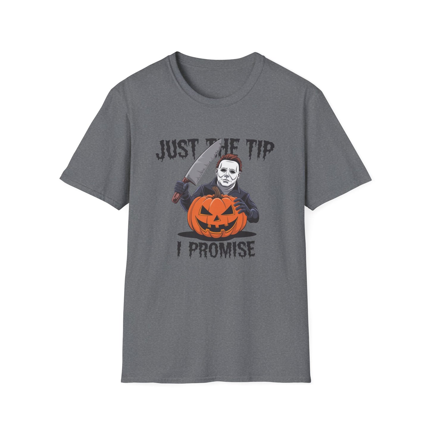 Funny Halloween T-Shirt, Unisex Graphic Tee, Halloween Costume, Pumpkin Carving Shirt, Trick or Treat Apparel, Just the Tip Design