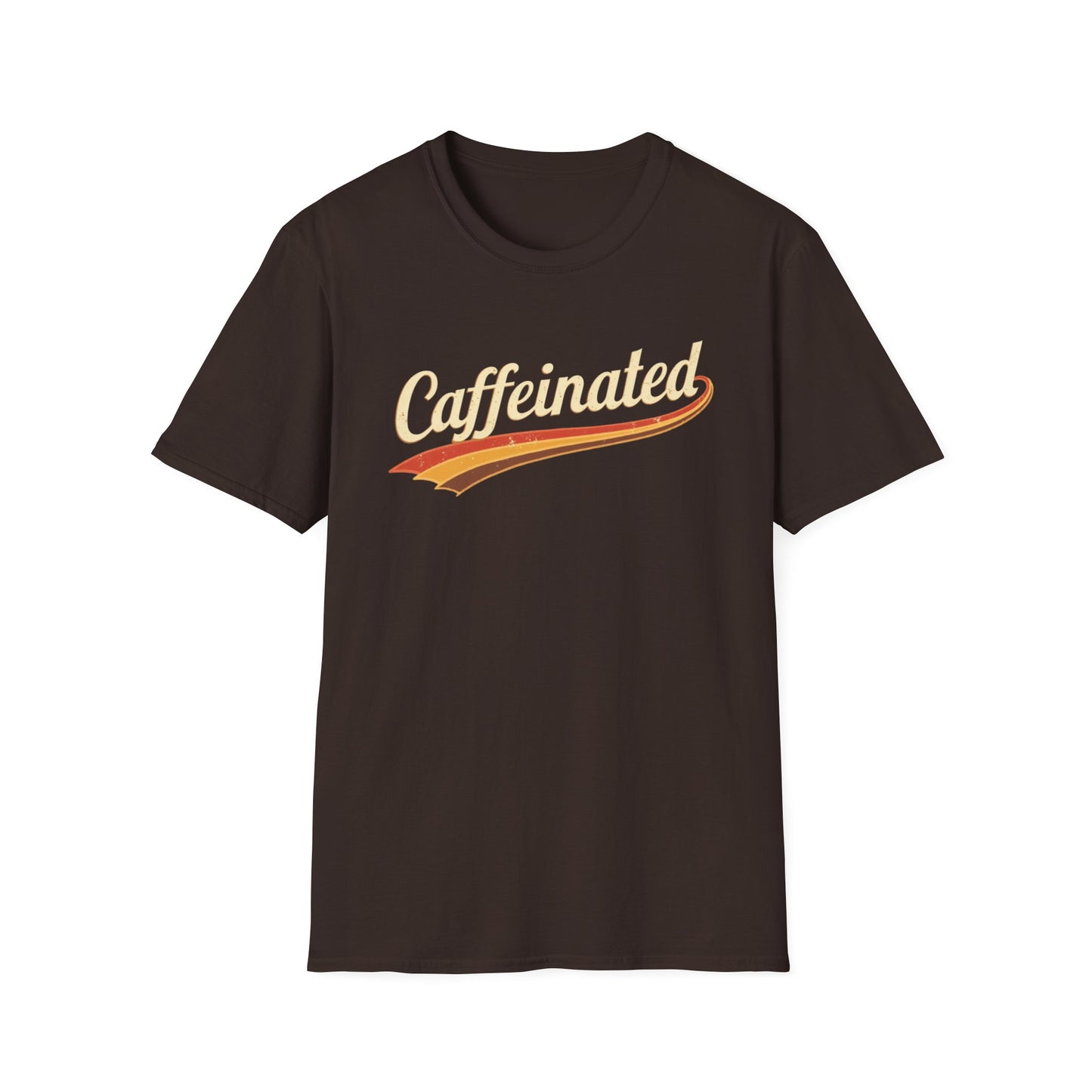 Caffeinated Unisex T-Shirt - Softstyle Casual Tee, Coffee Lover Gift, Daily Wear, Birthday Present, Relaxed Fit