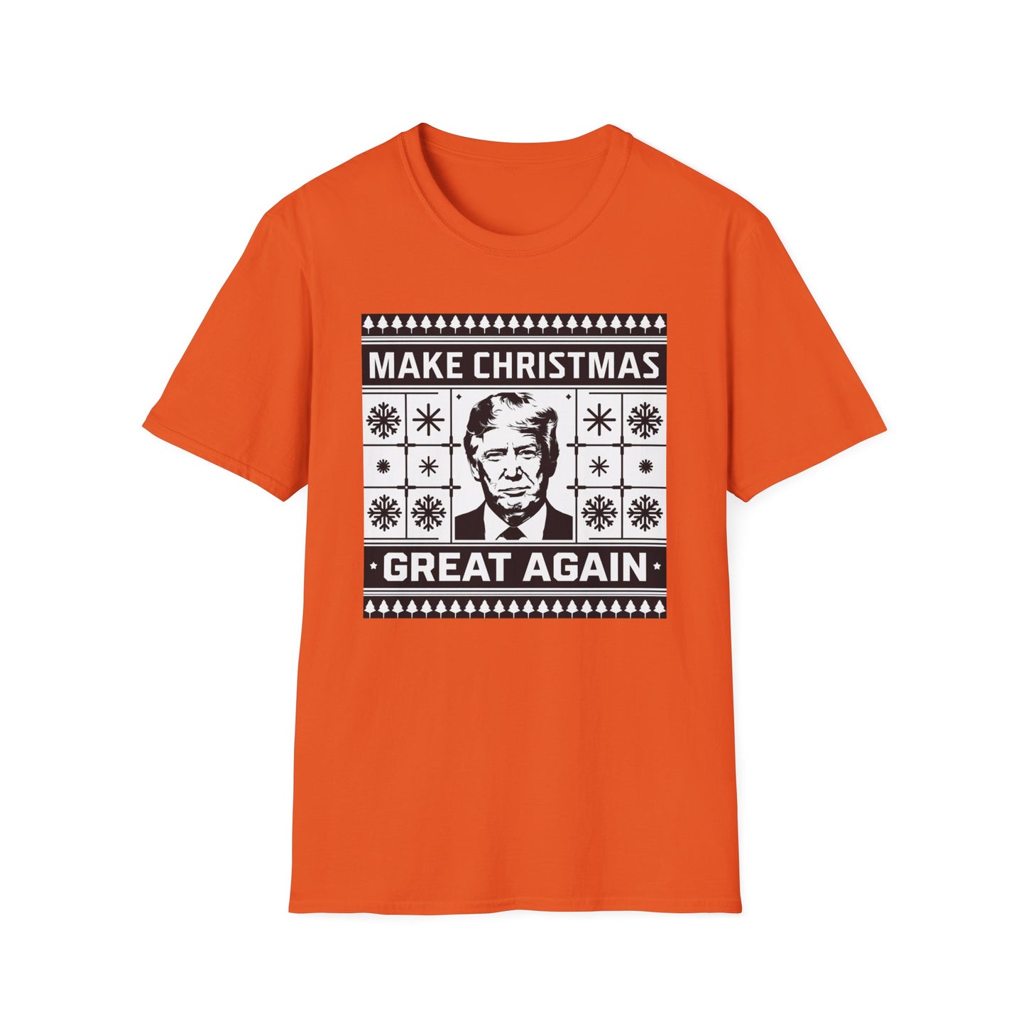 Christmas Humor T-Shirt, Unisex Holiday Tee, Make Christmas Great Again Shirt, Funny Xmas Apparel, Gift for Trump Fans