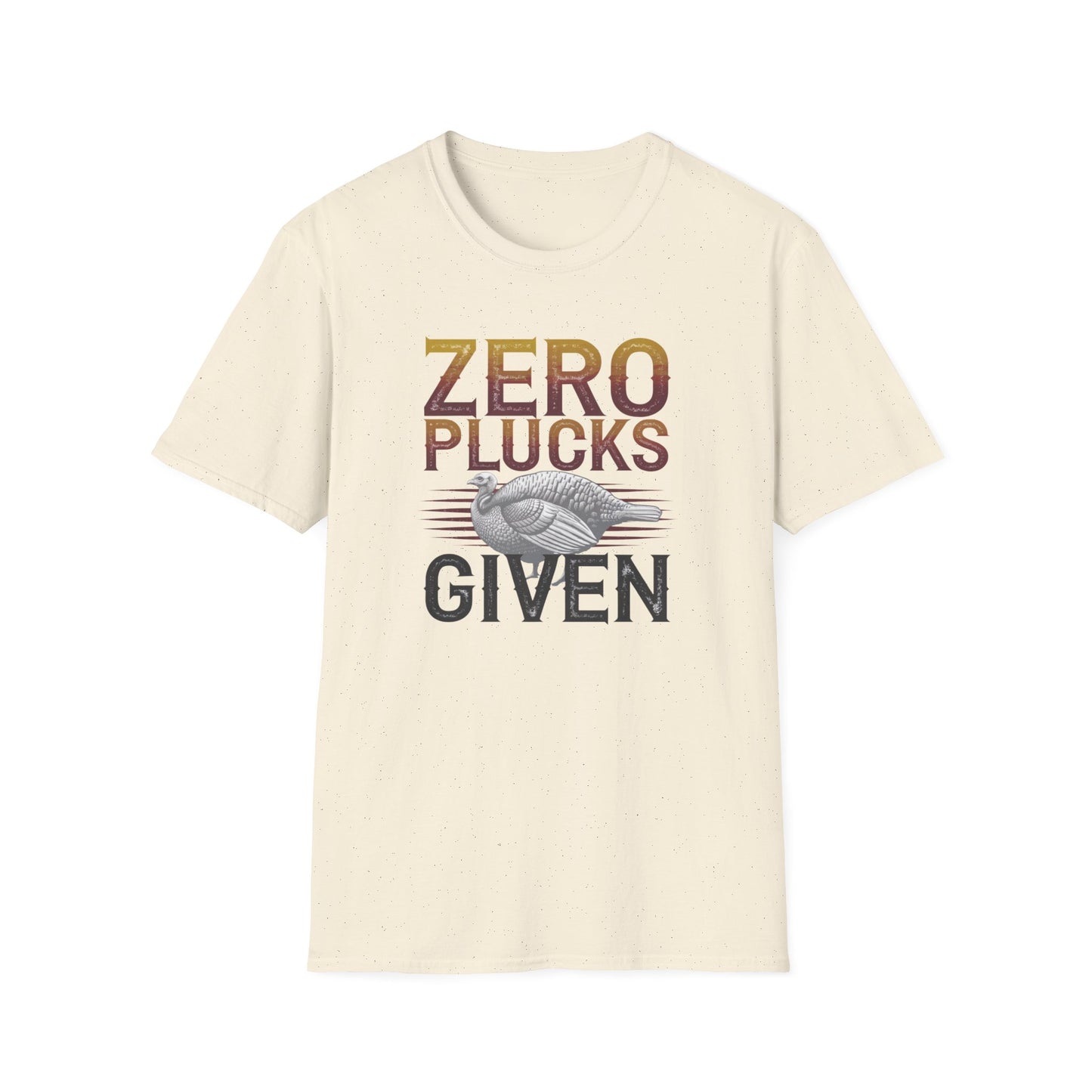 Zero Plucks Given Unisex Softstyle T-Shirt - Funny Fishing Gift