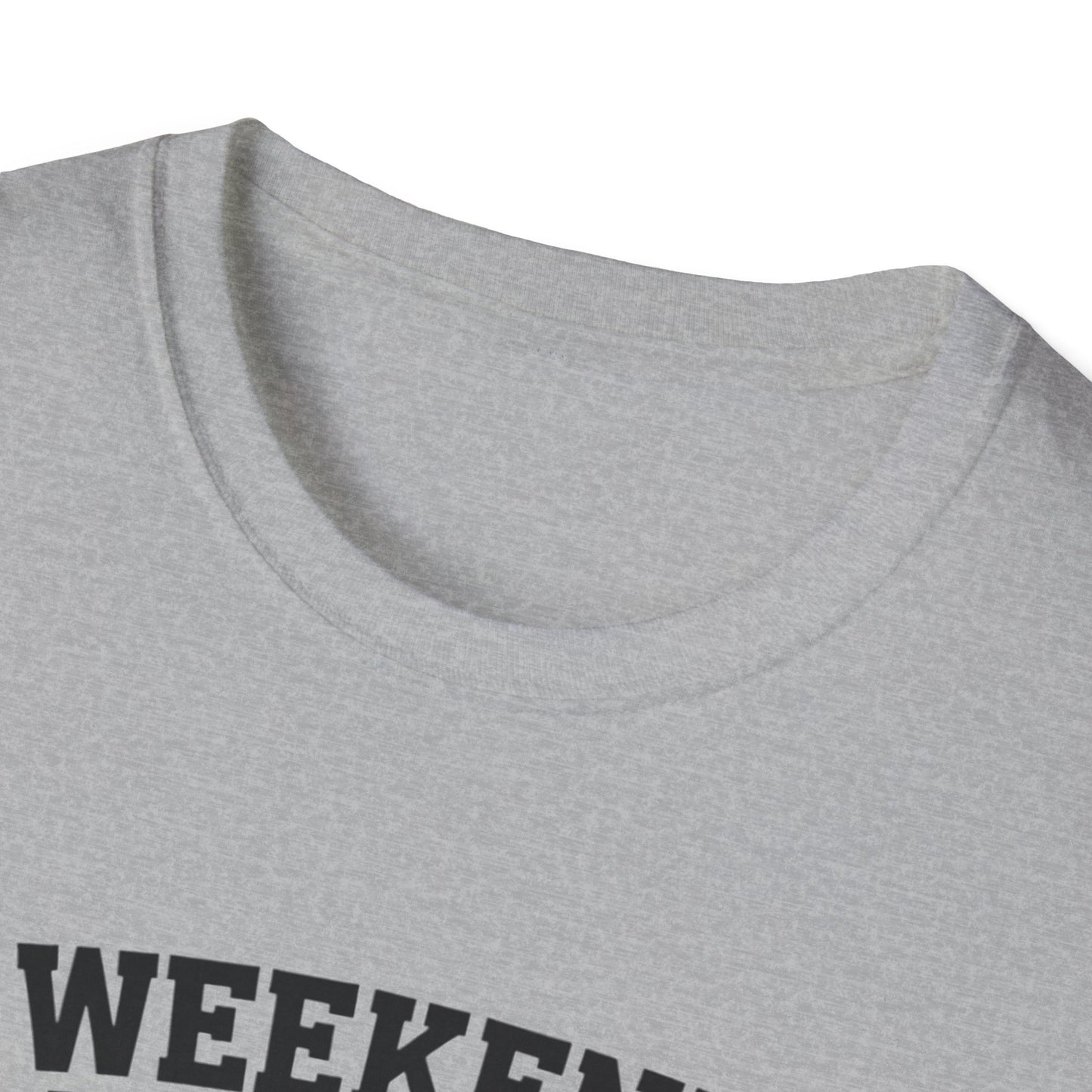 Weekend Forecast Golf Drinking T-Shirt | Unisex Softstyle Tee for Golf Lovers