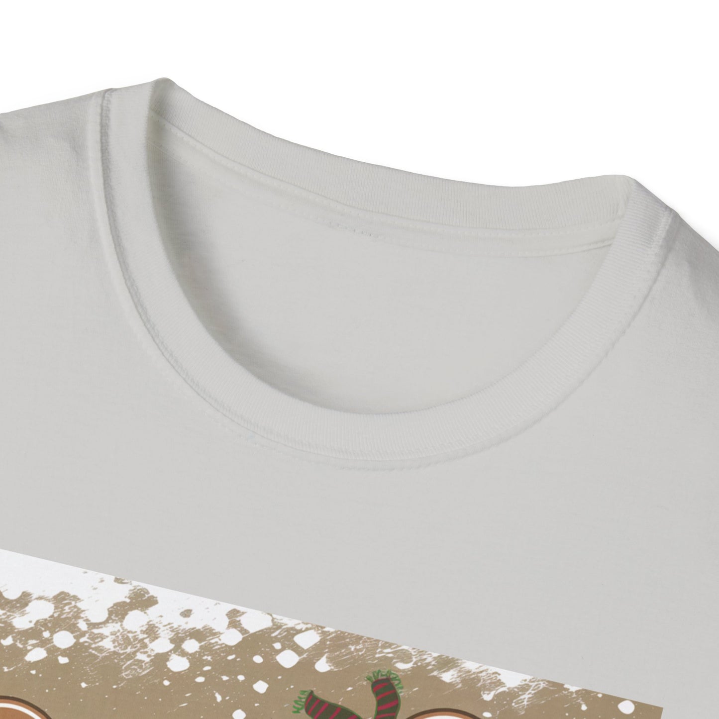 Festive Gingerbread Unisex T-Shirt, Holiday Tee, Christmas Gift, Cozy Shirt, Winter Apparel, Fun Gift Idea
