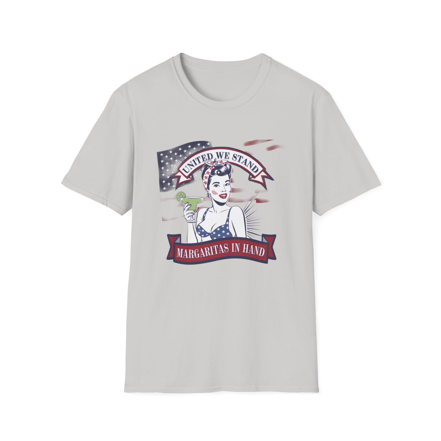Patriotic Margarita Unisex T-Shirt - 'United We Stand' Design
