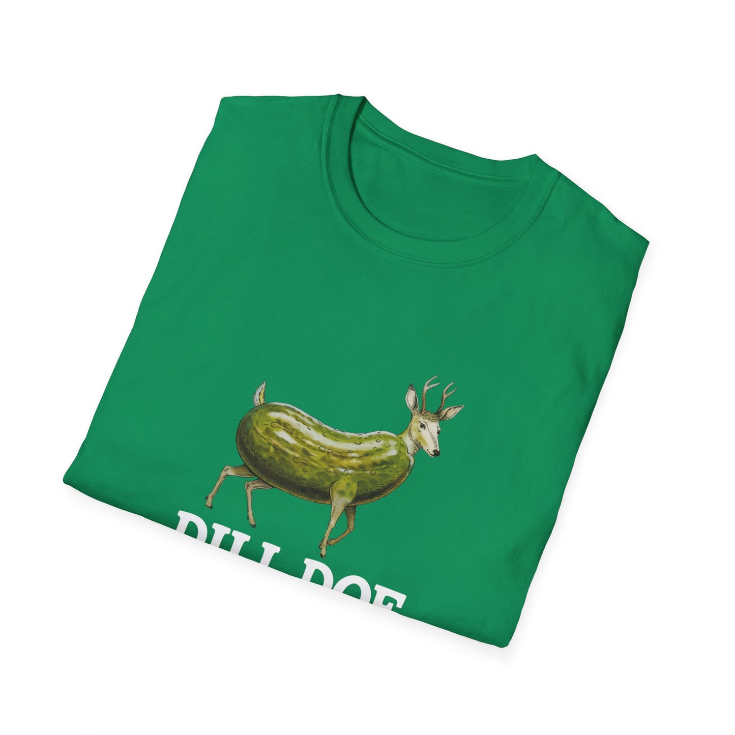 Dill Doe Funny Unisex Softstyle T-Shirt - Quirky Animal Tee