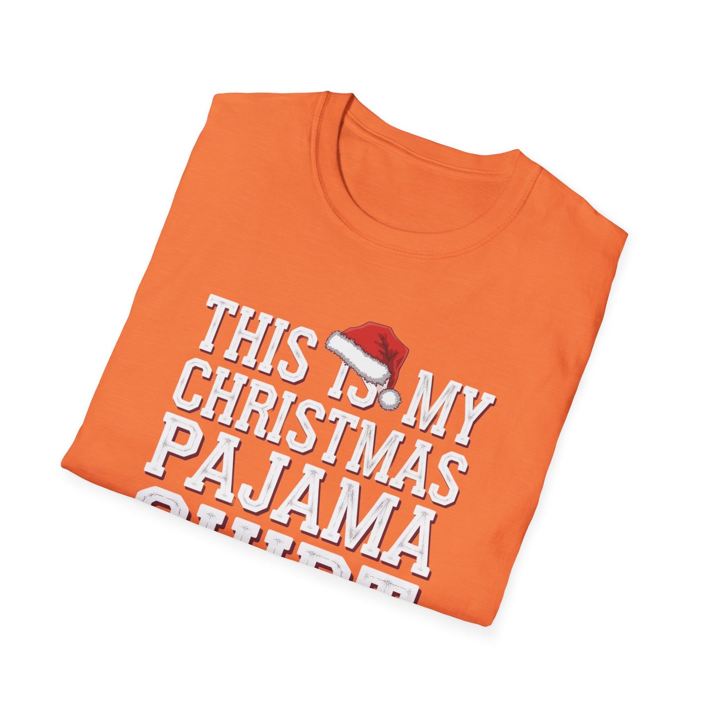 This is My Christmas Pajama Shirt - Unisex Softstyle Tee, Holiday Gift, Cozy T-Shirt, Christmas Pajama, Fun Winter Wear