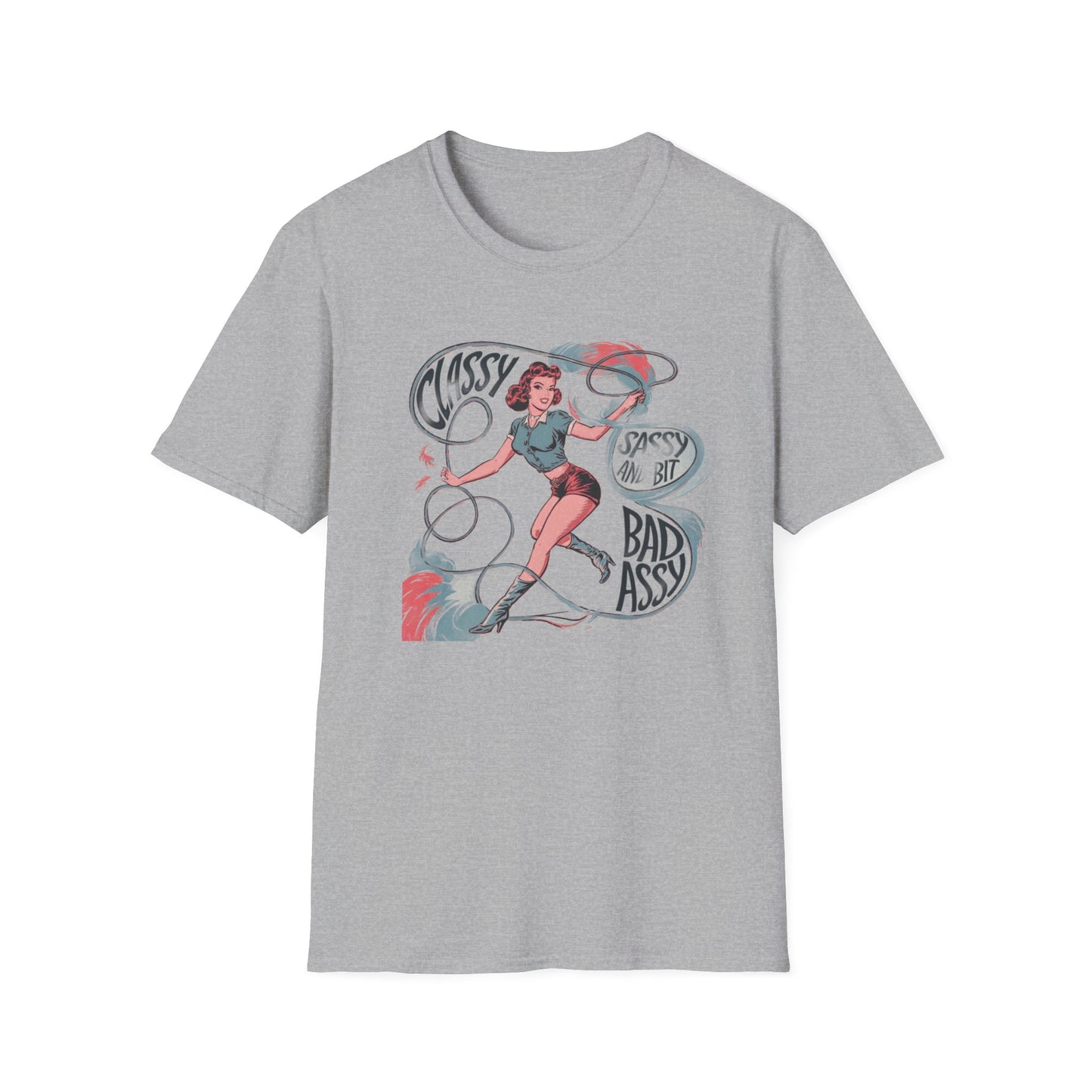 Classy & Badass Unisex T-Shirt, Vintage Chic Tee, Gift for Her, Empowerment Shirt, Casual Wear, Birthday Gift, Feminist Apparel