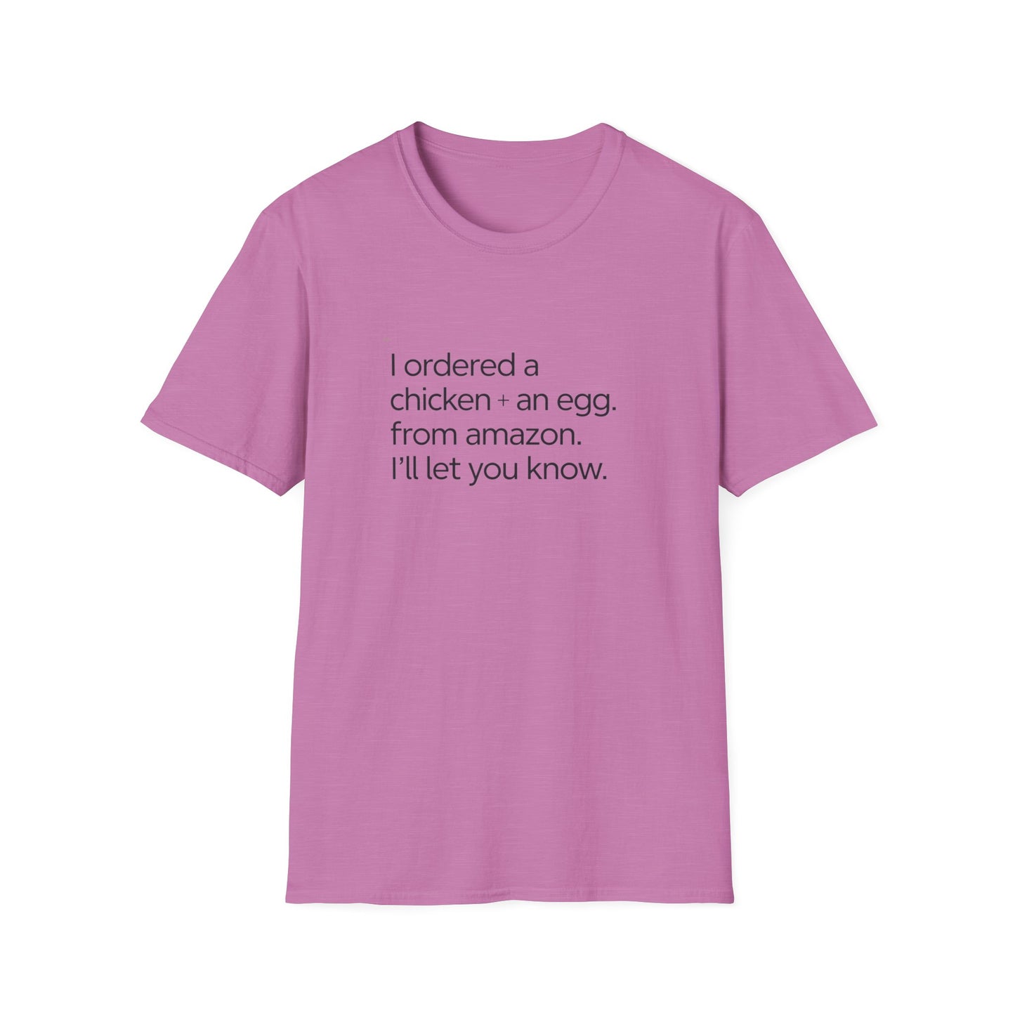 Funny Chicken & Egg Unisex Softstyle T-Shirt - Perfect Gift for Food Lovers