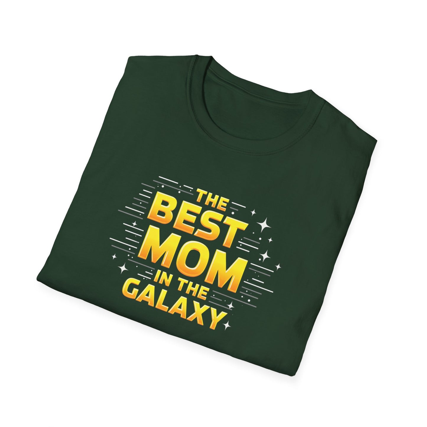 Best Mom in the Galaxy T-Shirt - Unisex Softstyle Tee for Mother's Day, Birthday Gift, Mom Appreciation, Casual Wear, Family Gatherings