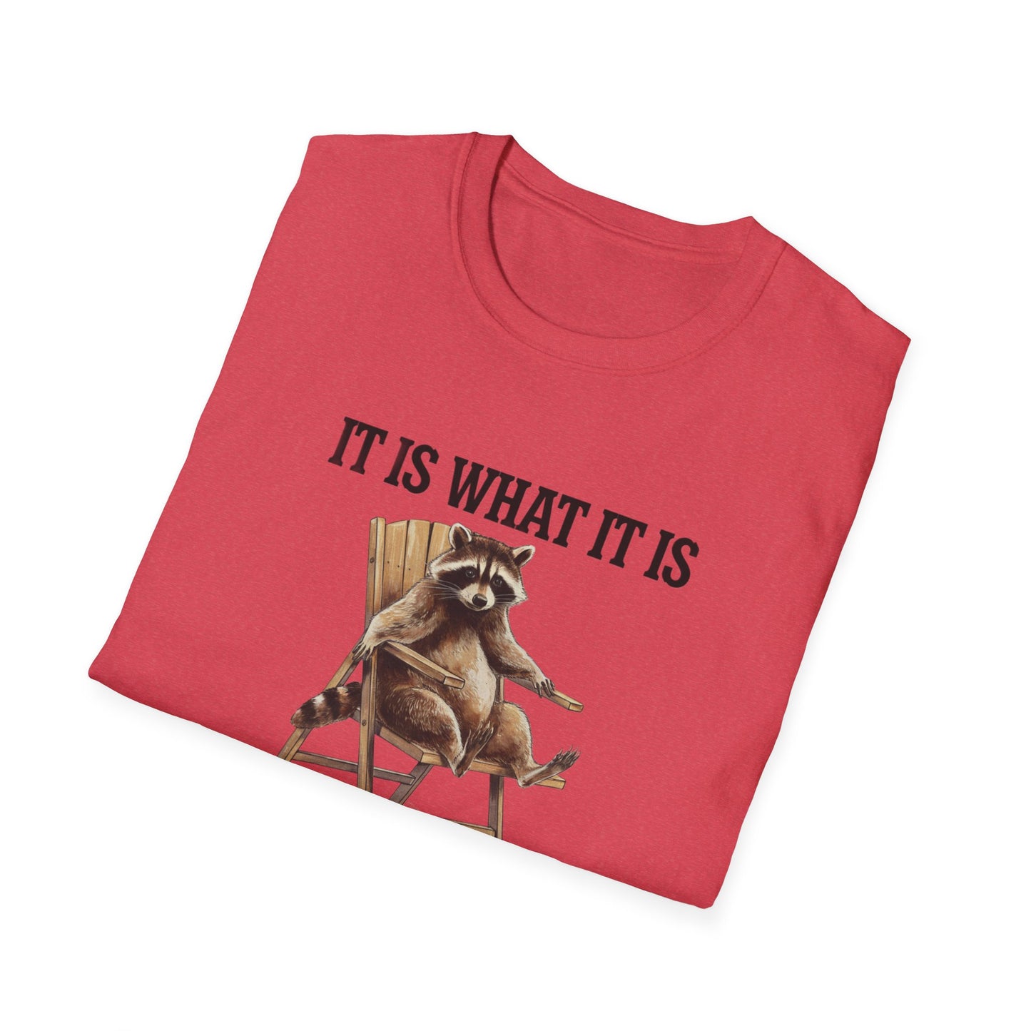 Funny Raccoon T-Shirt, Humorous Unisex Tee, Casual Wear, Gift for Friends, Relaxed Style, Everyday Humor, Animal Lover Shirt