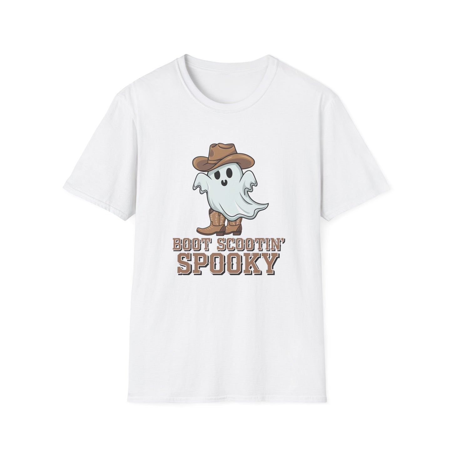 Ghostly Cowboy T-Shirt, Fun Halloween Tee, Spooky Ghost Shirt, Unisex Graphic Shirt, Witchy Casual Wear, Cute Halloween Gift