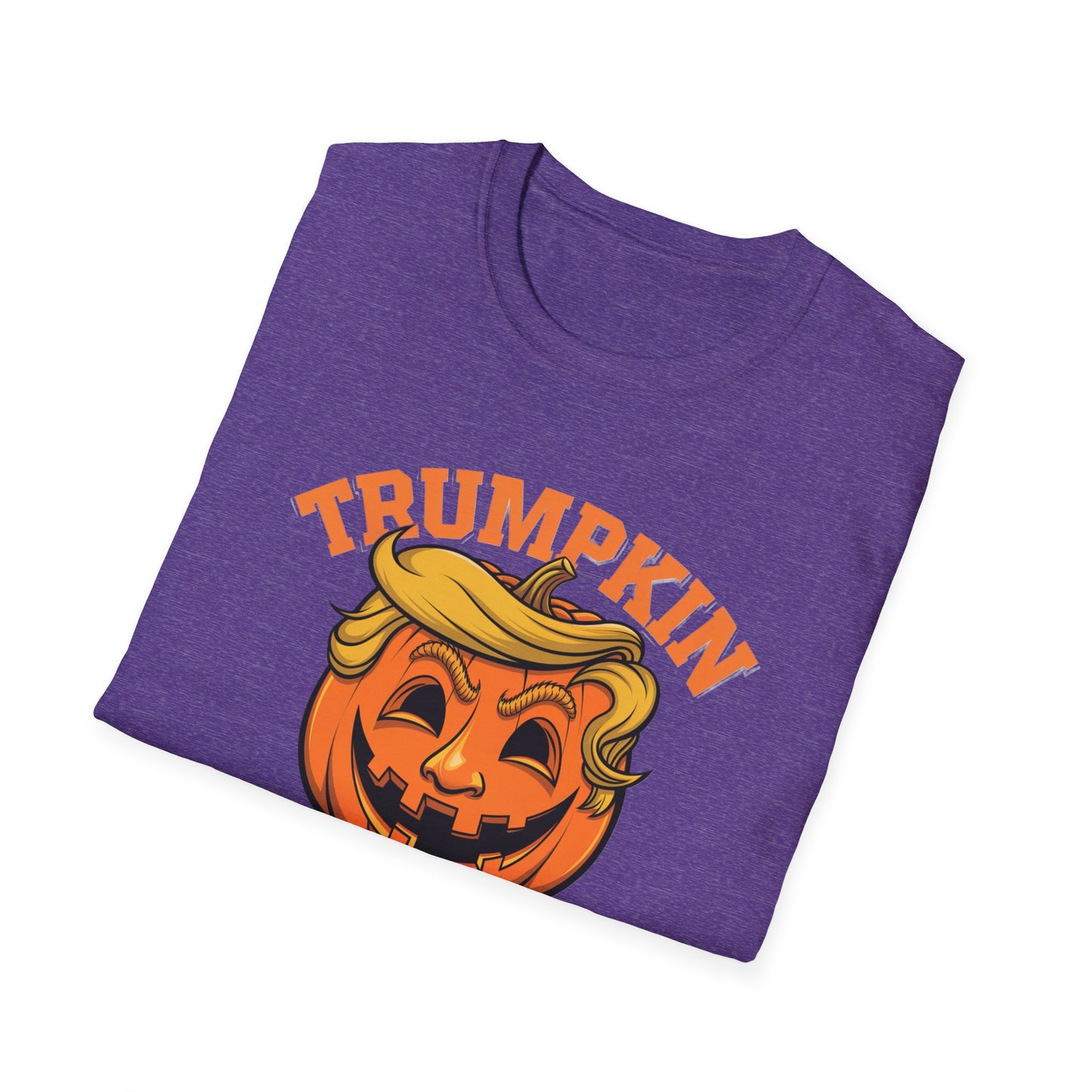Halloween Trumpkin T-Shirt - Unisex Softstyle Tee for Fall Festivities, Party Attire, Gag Gift, Trick or Treat, Spooky Season