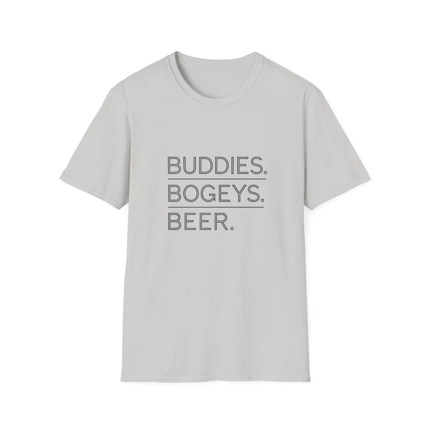 Buddies, Bogeys, Beer Unisex Softstyle T-Shirt