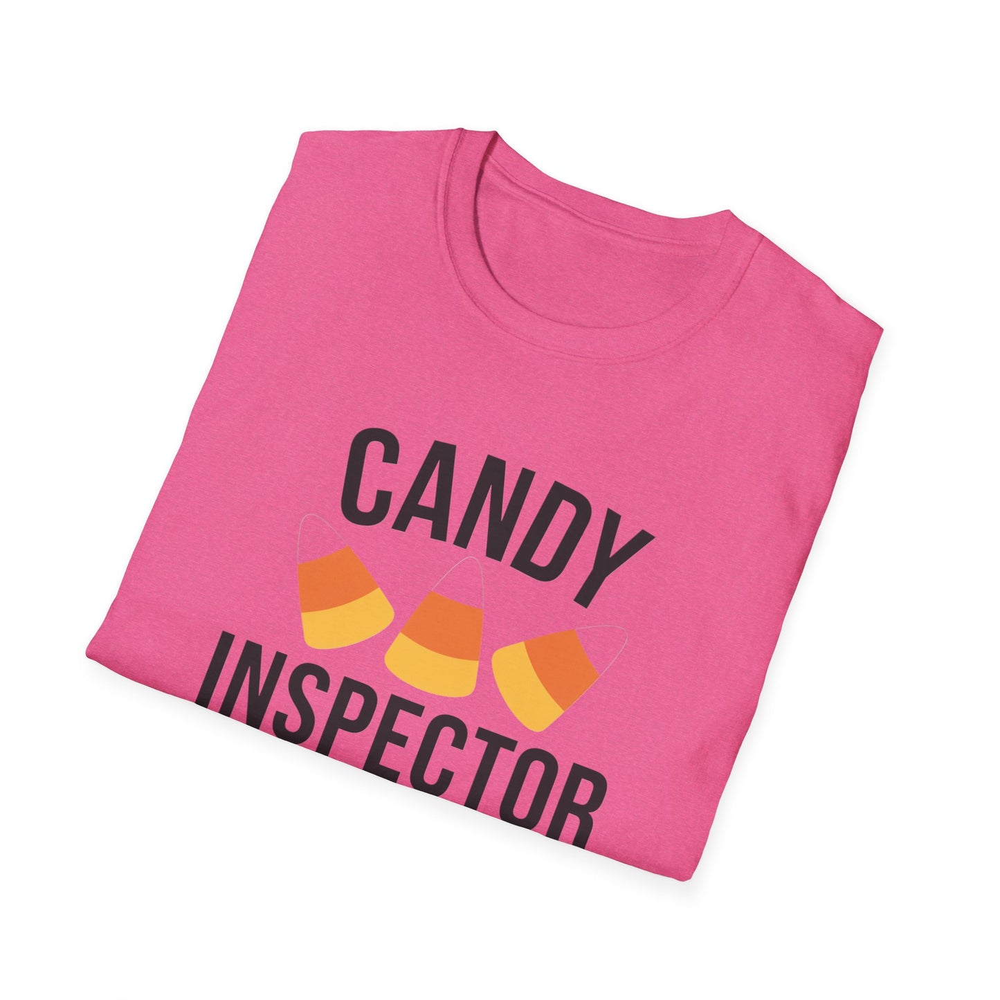 Fun Candy Inspector T-Shirt for Halloween, Unisex Graphic Tee, Sweet Tooth Apparel, Perfect for Fall Celebrations, Trick or Treat