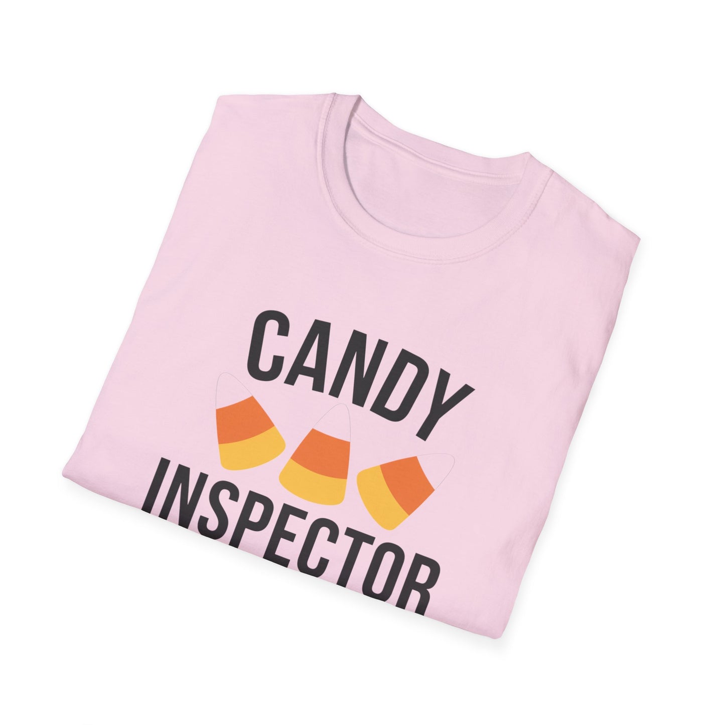 Fun Candy Inspector T-Shirt for Halloween, Unisex Graphic Tee, Sweet Tooth Apparel, Perfect for Fall Celebrations, Trick or Treat