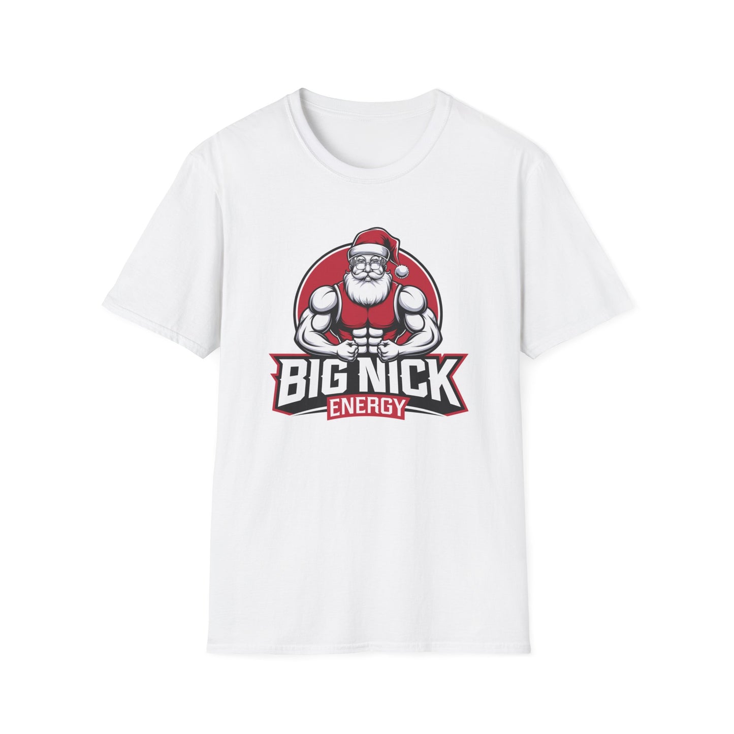 Christmas Muscle Santa Unisex T-Shirt, Holiday Gift, Funny Tee, Santa Outfit, Christmas Apparel