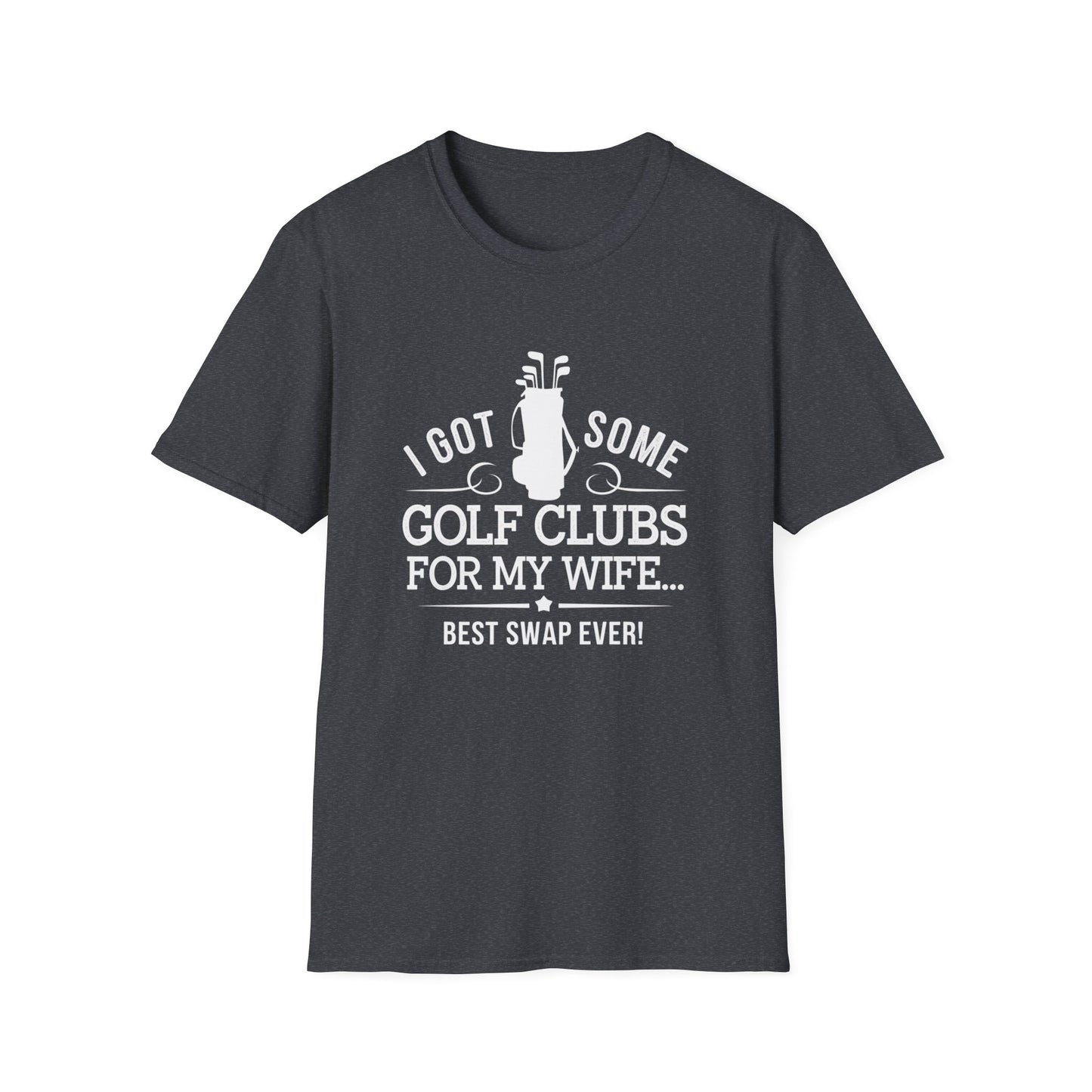 Funny Golf T-Shirt for Couples - "I Got Some Golf Clubs for My Wife"