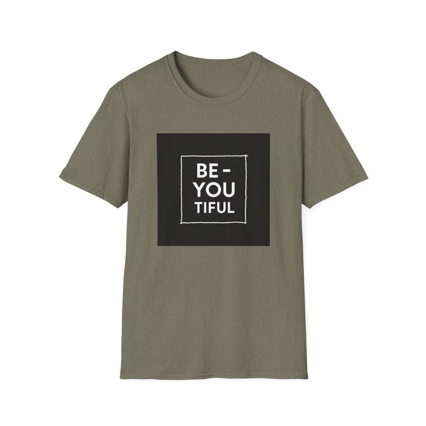Be-You-Tiful Unisex Softstyle T-Shirt - Inspiring Message Shirt, Casual Wear, Gift for Friends, Motivational Apparel, Everyday Comfort