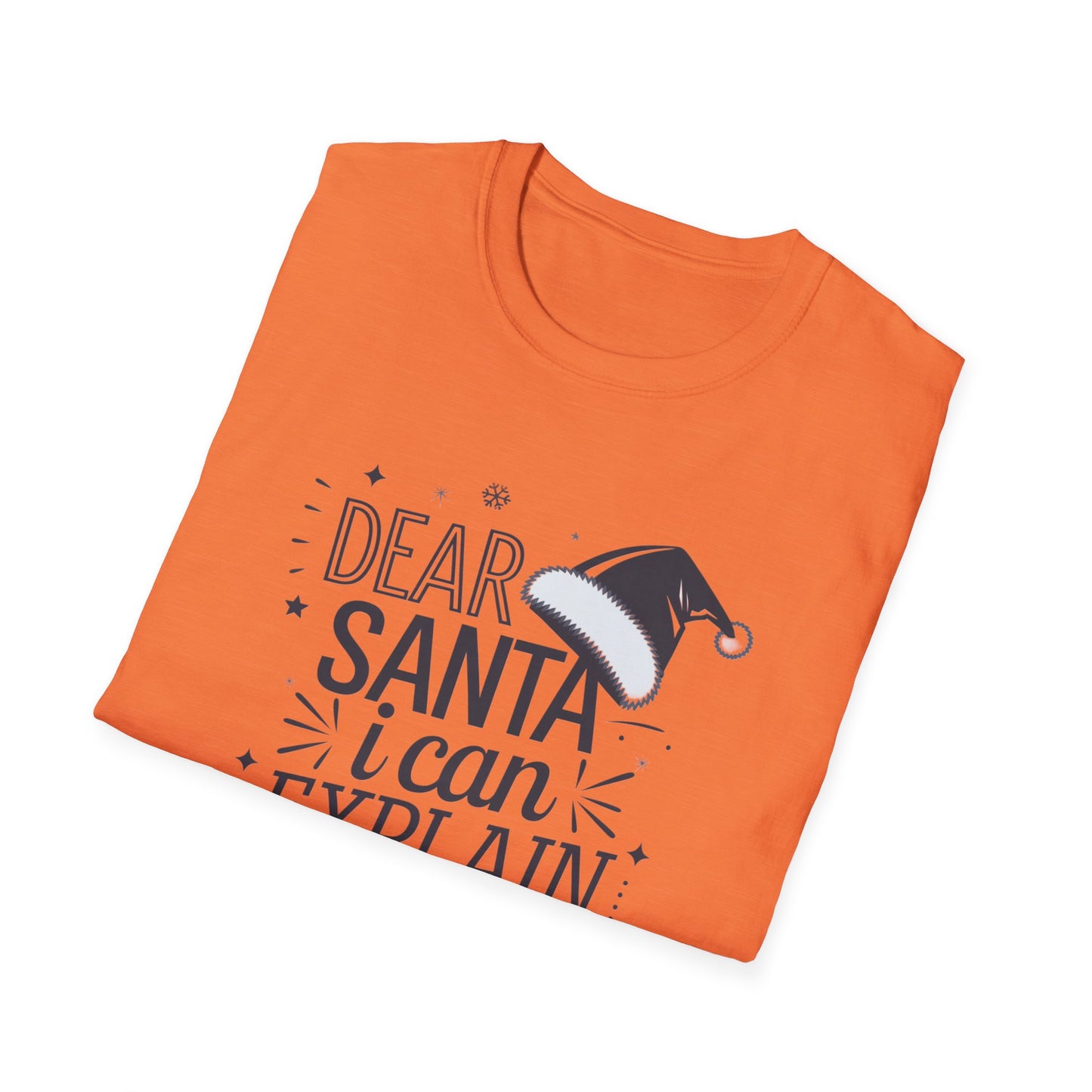 Santa Explanation Tee, Funny Christmas T-Shirt, Holiday Gift for Adults, Unisex Graphic Tee, Seasonal Humor Apparel