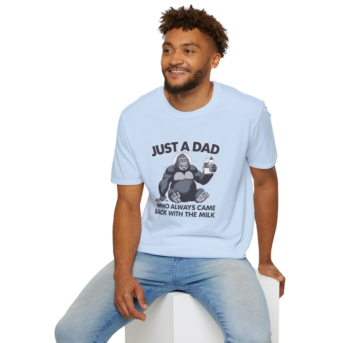 Just a Dad Unisex Softstyle T-Shirt - Humorous Father's Day Gift, Comfortable Casual Wear