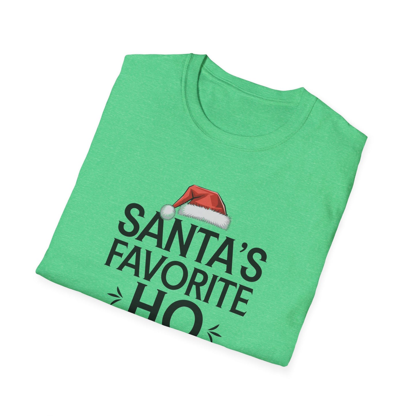 Santa's Favorite Ho Unisex T-Shirt, Funny Christmas Shirt, Holiday Gift, Jolly Tee, Christmas Party Wear, Seasonal Humor Top