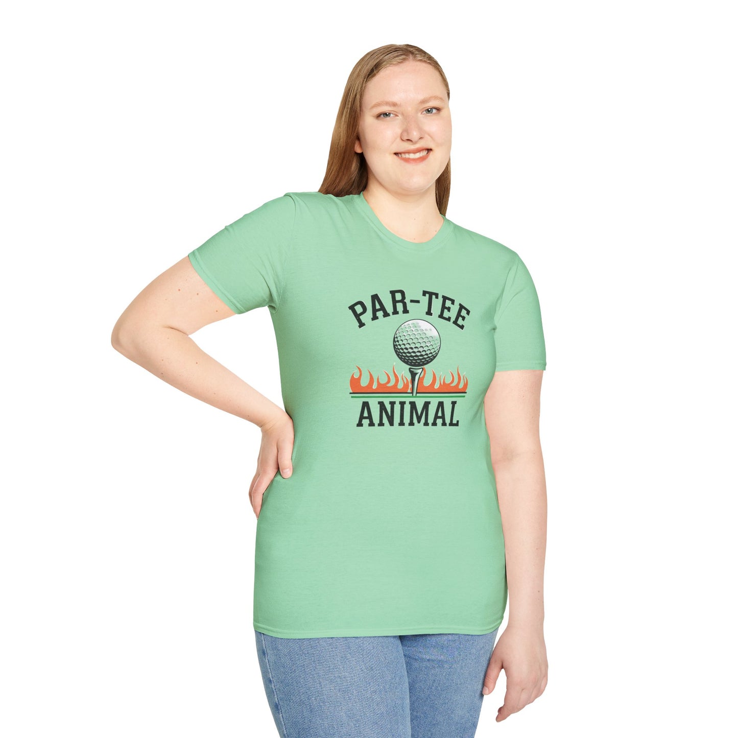 Par-Tee Animal Unisex Softstyle T-Shirt - Fun Golf Tee for Golf Lovers