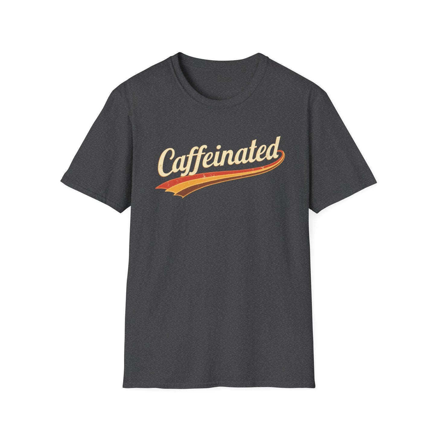 Caffeinated Unisex T-Shirt - Softstyle Casual Tee, Coffee Lover Gift, Daily Wear, Birthday Present, Relaxed Fit