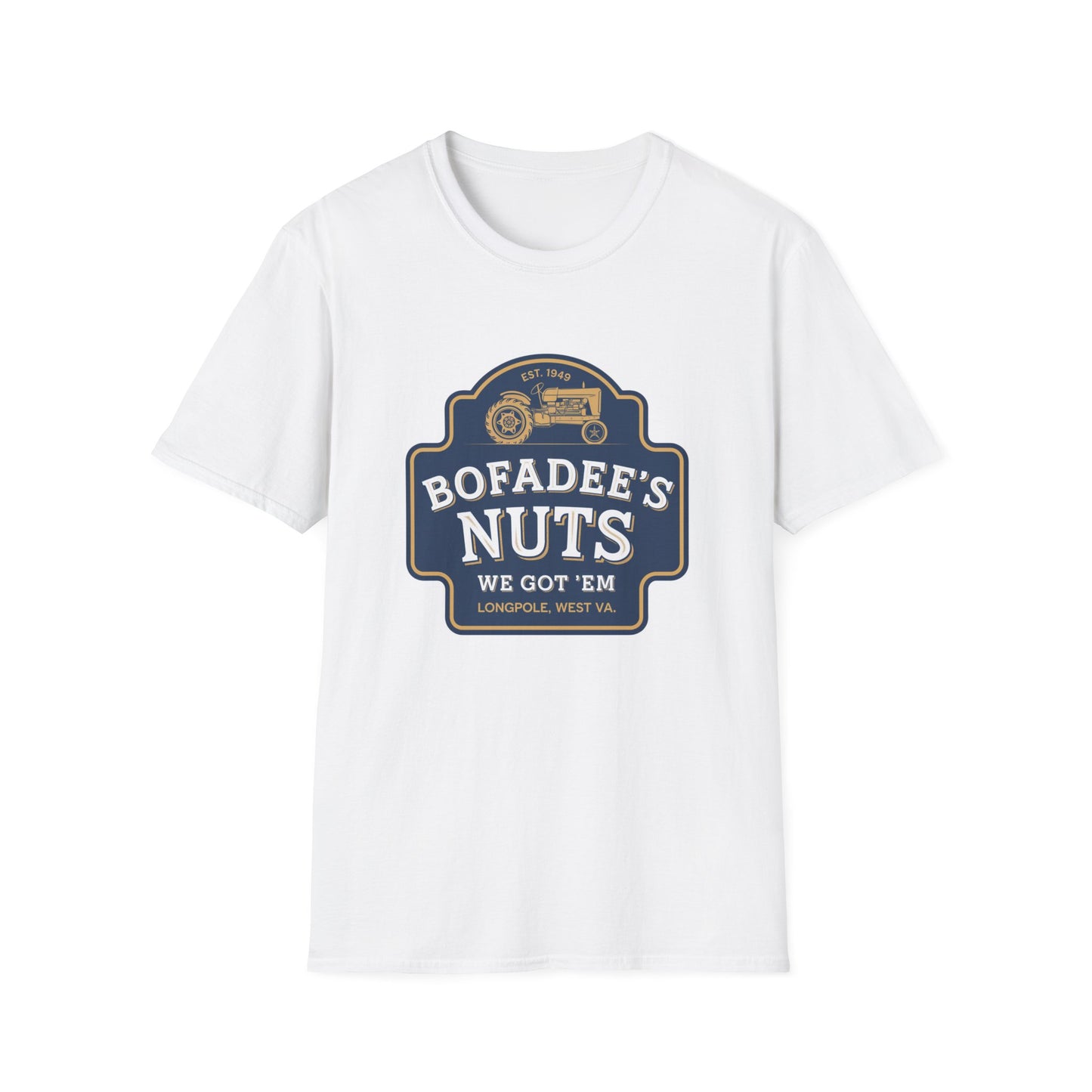Vintage Bofadee's Nuts Unisex Softstyle T-Shirt - Fun and Casual Tees for All Occasions