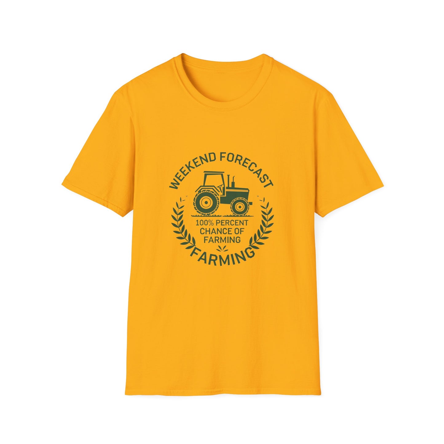 Weekend Forecast Farming Unisex Softstyle T-Shirt