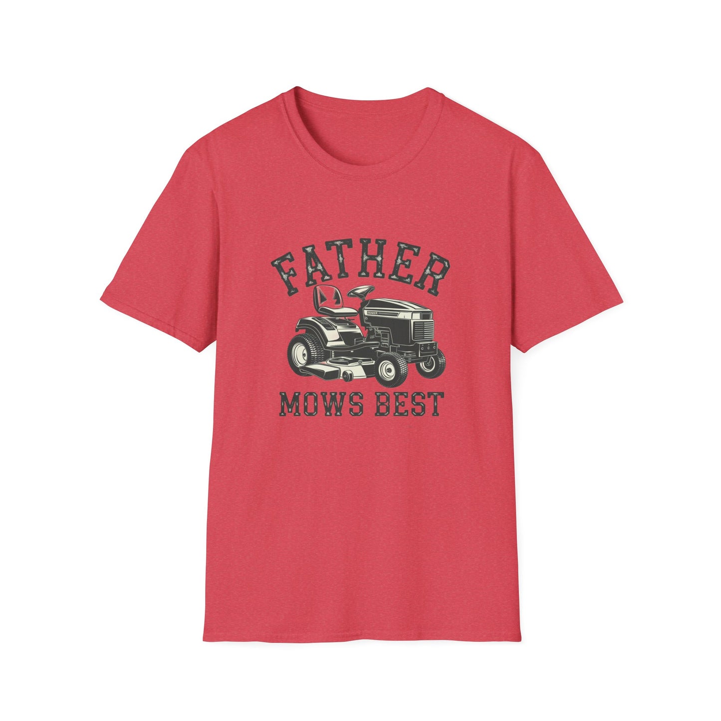 Father Mows Best Unisex Softstyle T-Shirt