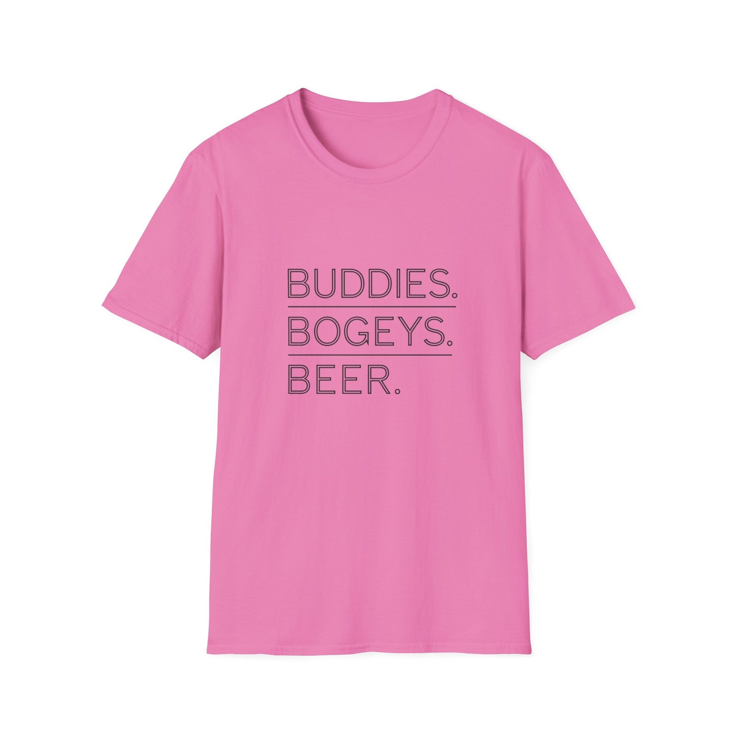 Buddies, Bogeys, Beer Unisex Softstyle T-Shirt
