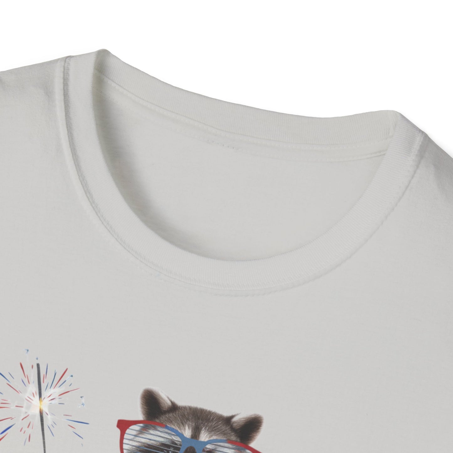 Feral & Free Raccoon Unisex Softstyle T-Shirt - Fun & Quirky Graphic Tee