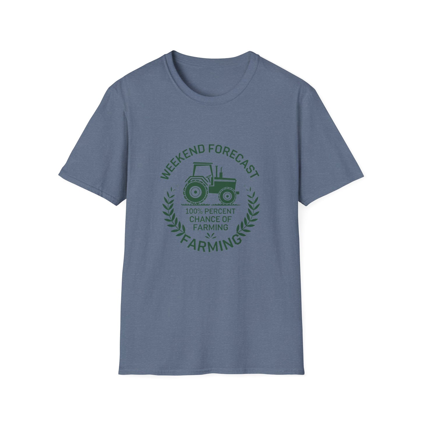 Weekend Forecast Farming Unisex Softstyle T-Shirt