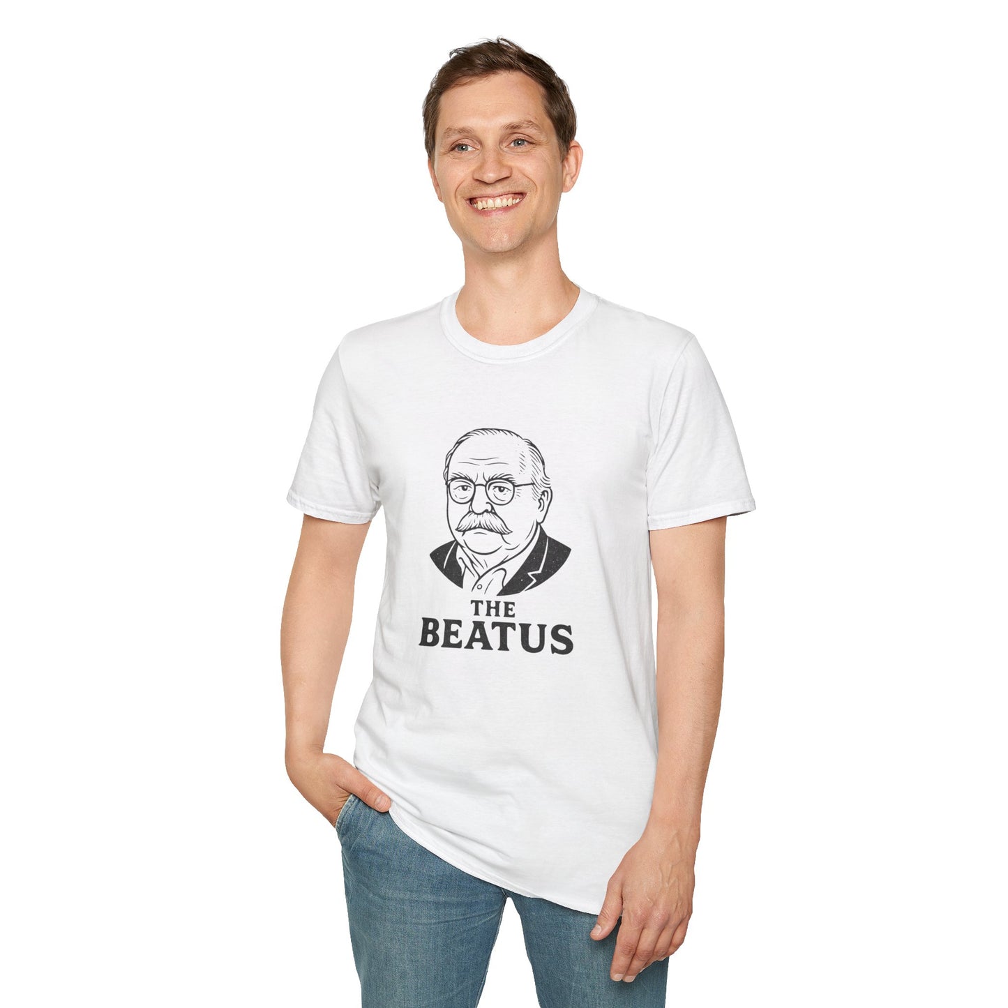 Unisex Softstyle T-Shirt - The Beatus Design, Fun Graphic Tee for Everyone