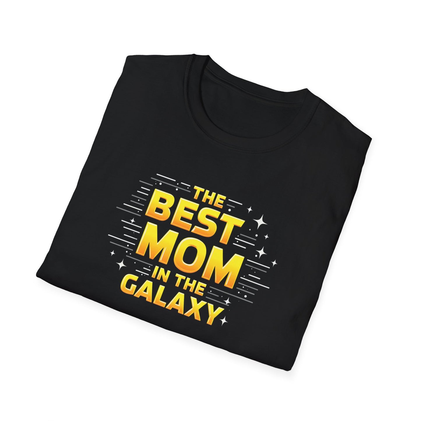 Best Mom in the Galaxy T-Shirt - Unisex Softstyle Tee for Mother's Day, Birthday Gift, Mom Appreciation, Casual Wear, Family Gatherings