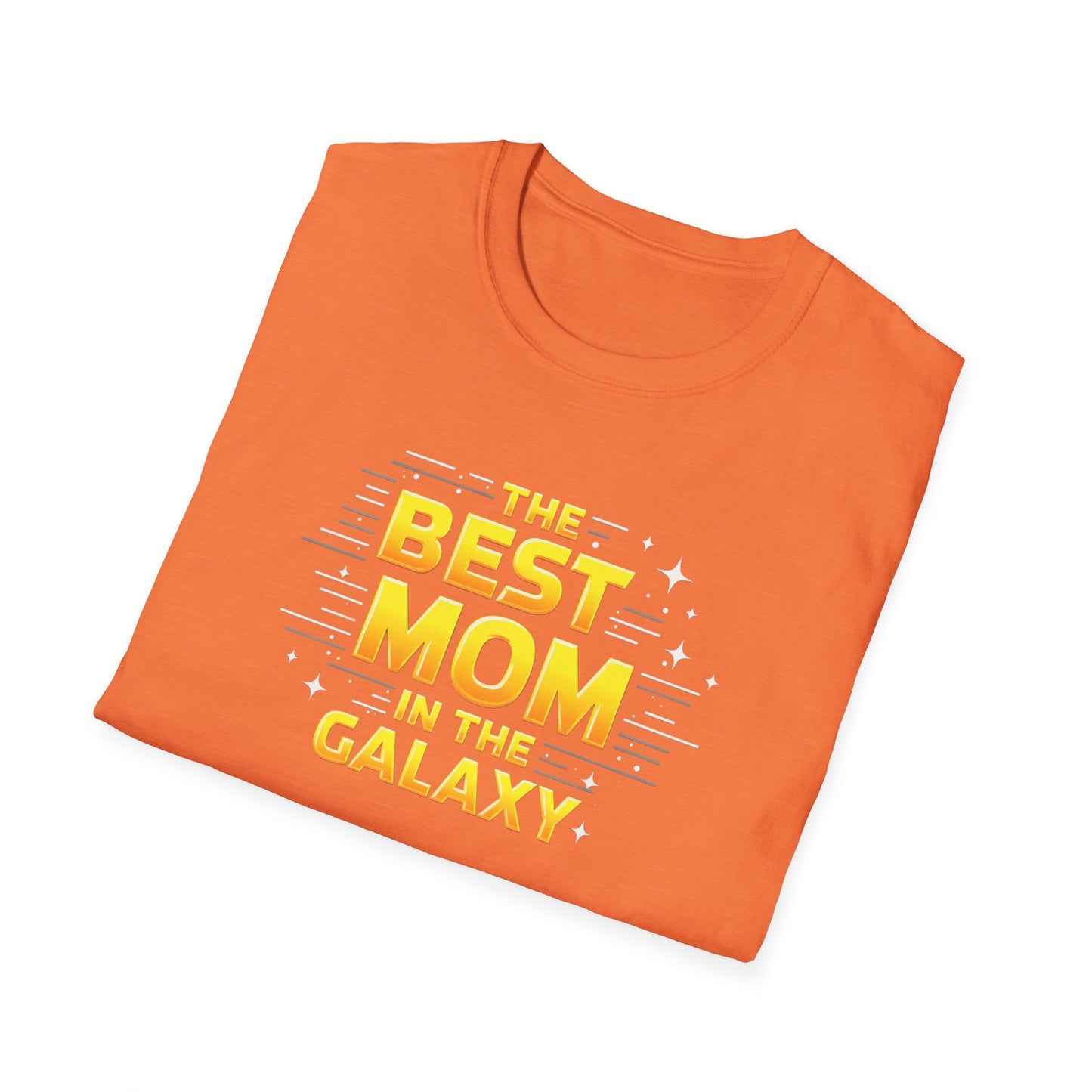 Best Mom in the Galaxy T-Shirt - Unisex Softstyle Tee for Mother's Day, Birthday Gift, Mom Appreciation, Casual Wear, Family Gatherings