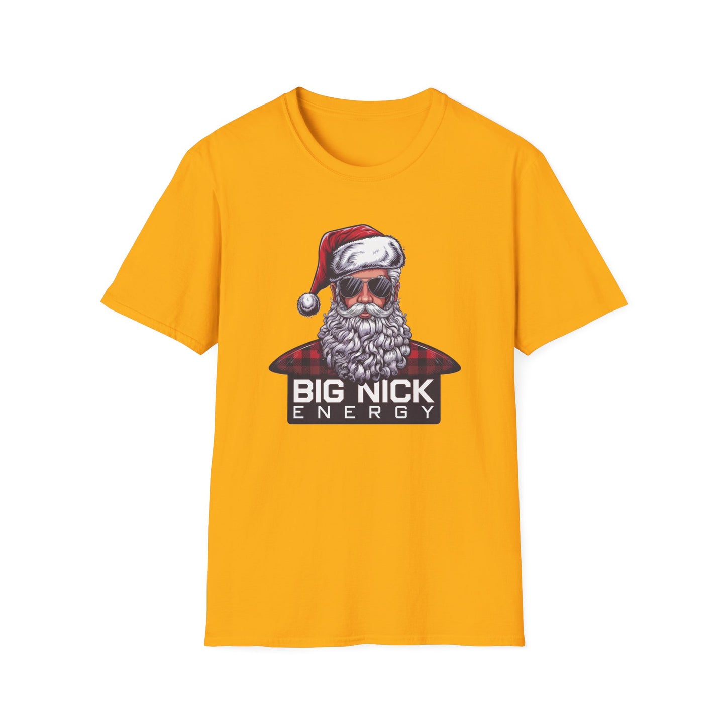 Christmas Santa T-Shirt, Funny Holiday Shirt, Unisex Gift, Festive Apparel, Big Nick Energy Tee