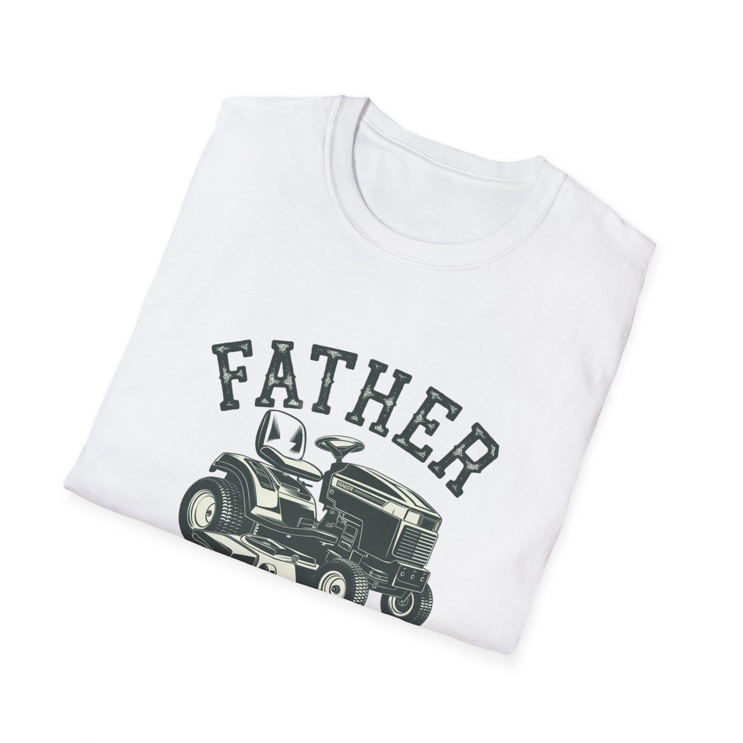 Father Mows Best Unisex Softstyle T-Shirt