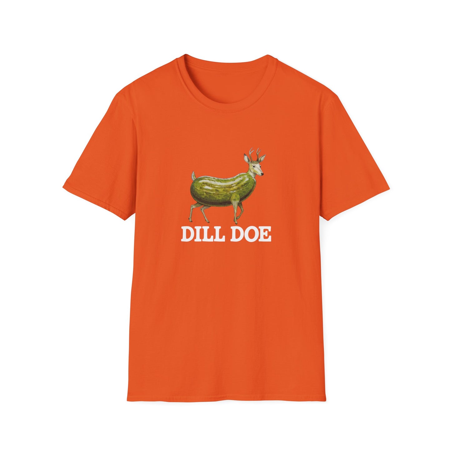 Dill Doe Funny Unisex Softstyle T-Shirt - Quirky Animal Tee