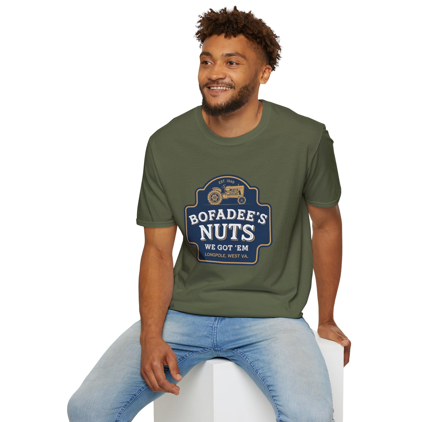 Vintage Bofadee's Nuts Unisex Softstyle T-Shirt - Fun and Casual Tees for All Occasions