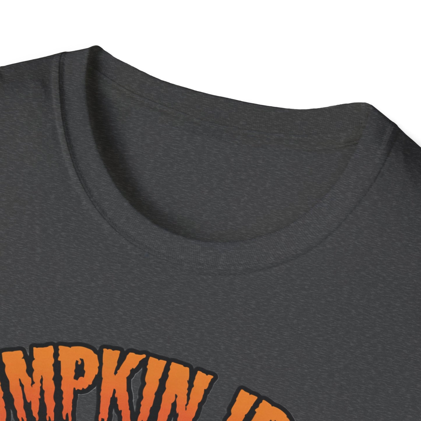 Halloween Pumpkin Iron Gym T-Shirt, Funny Fall Workout Top, Unisex Fitness Apparel, Spooky Season Gift, October Gym Shirt