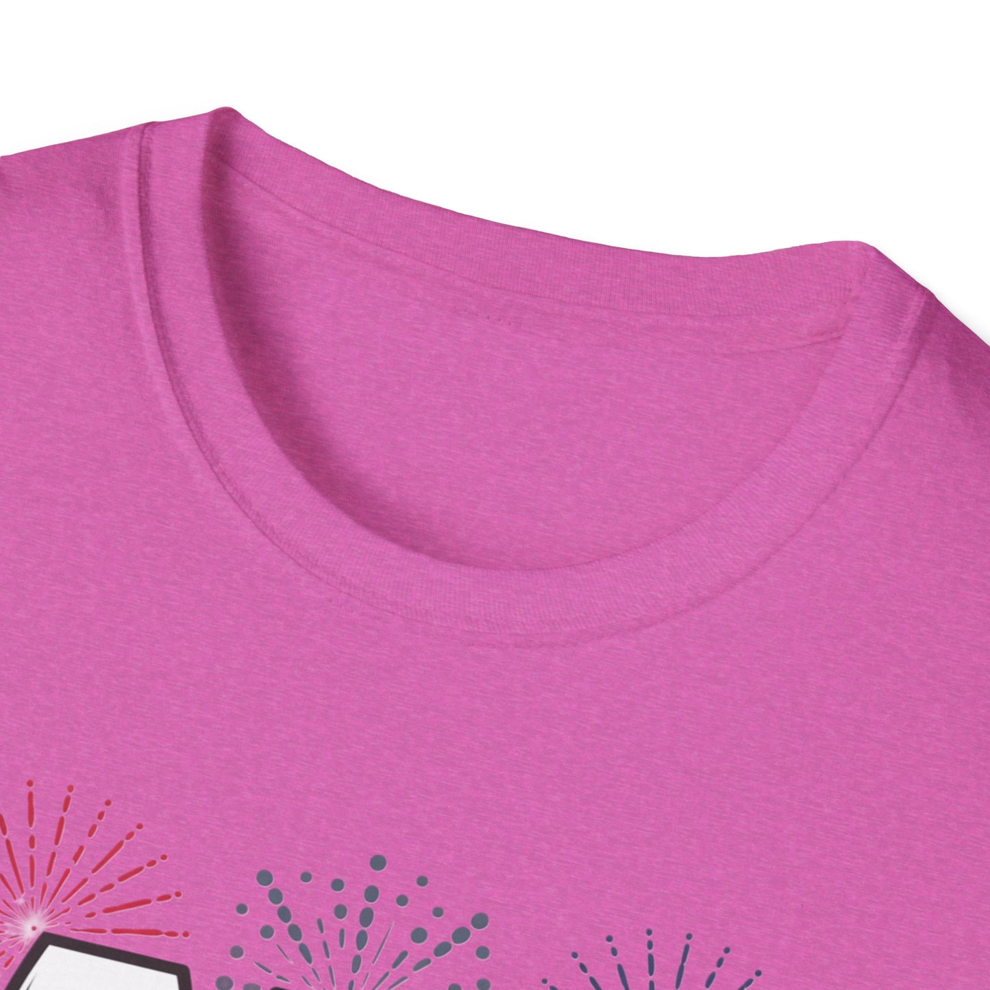 Red, Wine & Blue Unisex Softstyle T-Shirt, Summer BBQ, Fourth of July, Wine Lovers Gift, Patriotic Outfit, Casual Wear