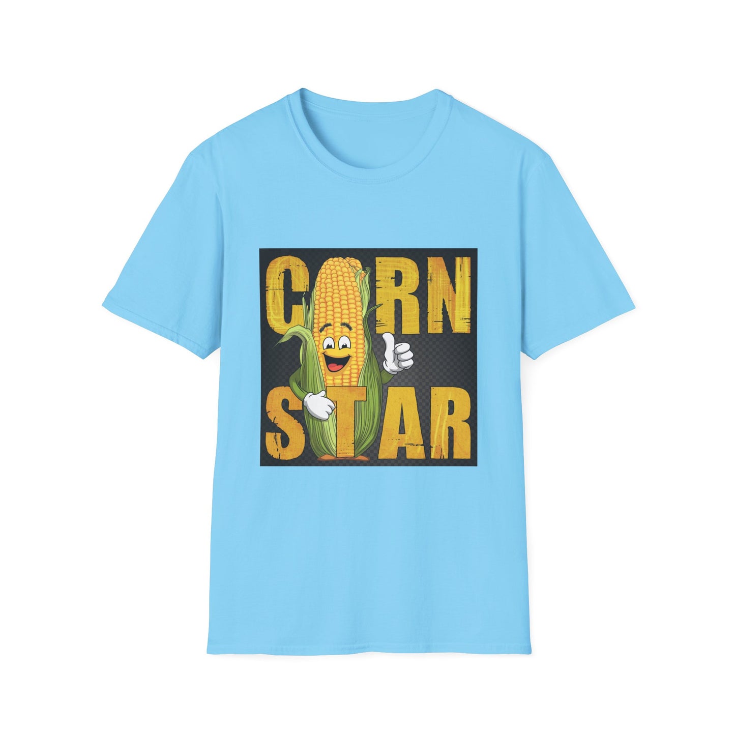 Corn Star Unisex Softstyle T-Shirt - Fun and Quirky Tee for Corn Lovers