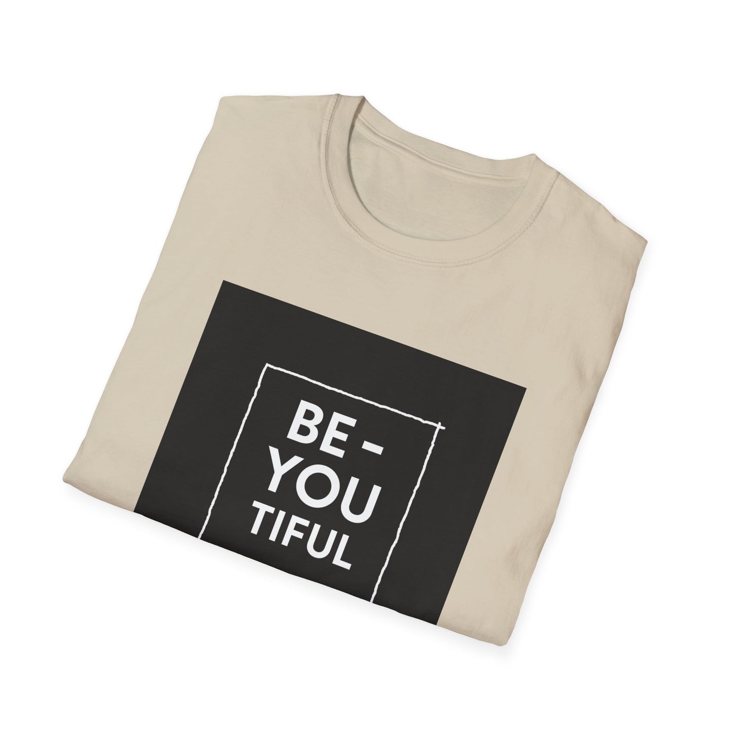 Be-You-Tiful Unisex Softstyle T-Shirt - Inspiring Message Shirt, Casual Wear, Gift for Friends, Motivational Apparel, Everyday Comfort