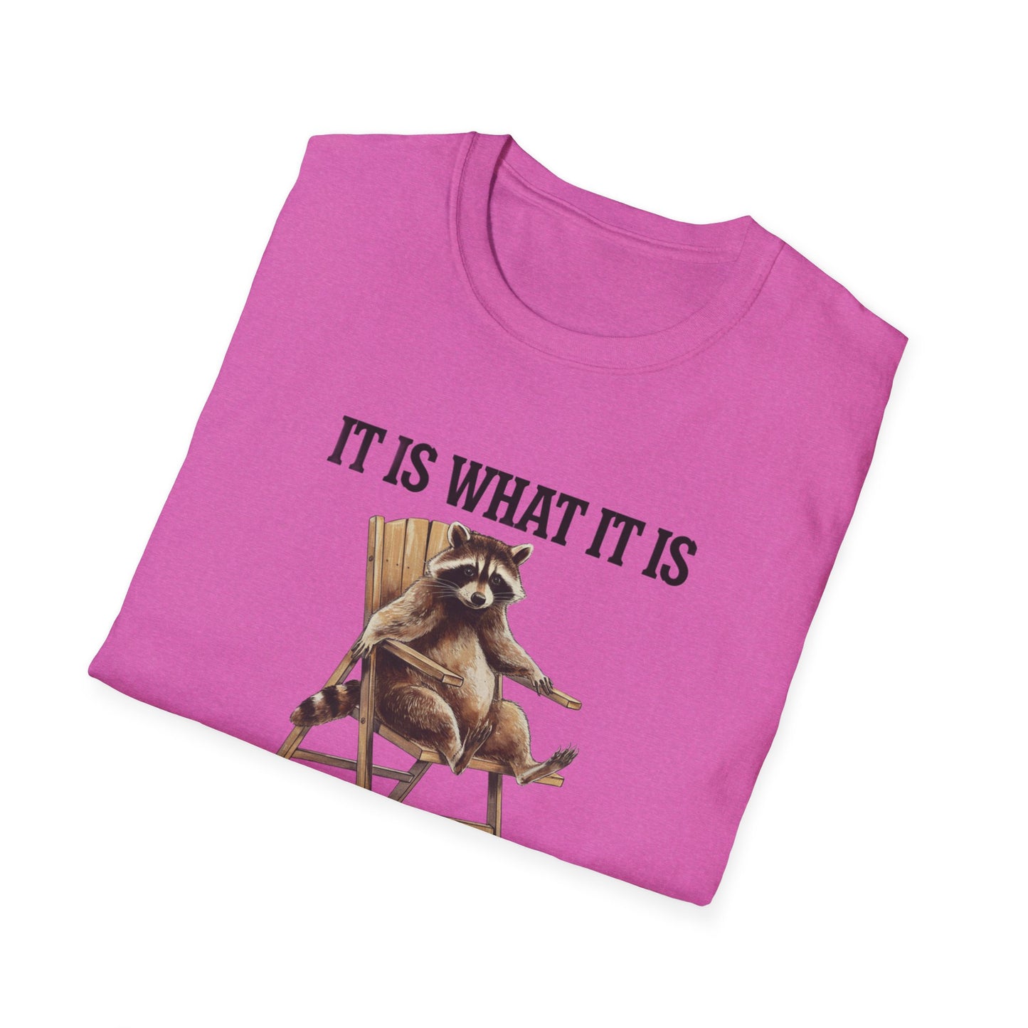 Funny Raccoon T-Shirt, Humorous Unisex Tee, Casual Wear, Gift for Friends, Relaxed Style, Everyday Humor, Animal Lover Shirt