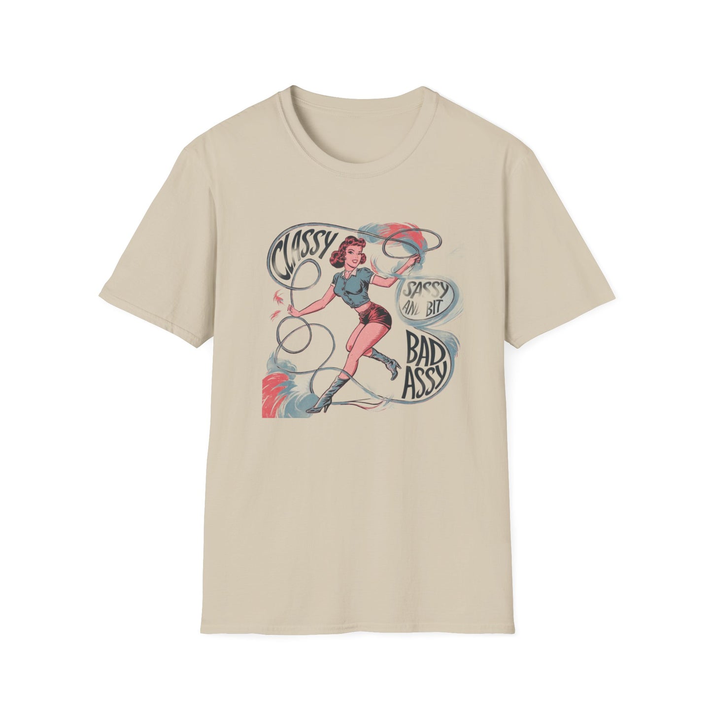 Classy & Badass Unisex T-Shirt, Vintage Chic Tee, Gift for Her, Empowerment Shirt, Casual Wear, Birthday Gift, Feminist Apparel