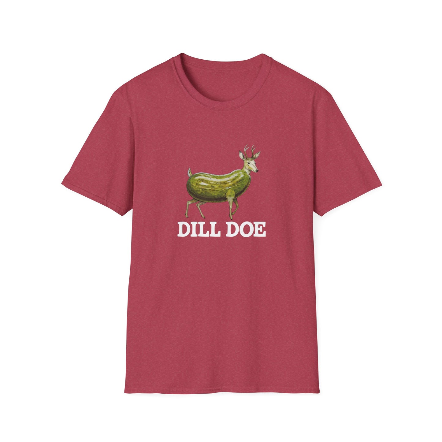 Dill Doe Funny Unisex Softstyle T-Shirt - Quirky Animal Tee