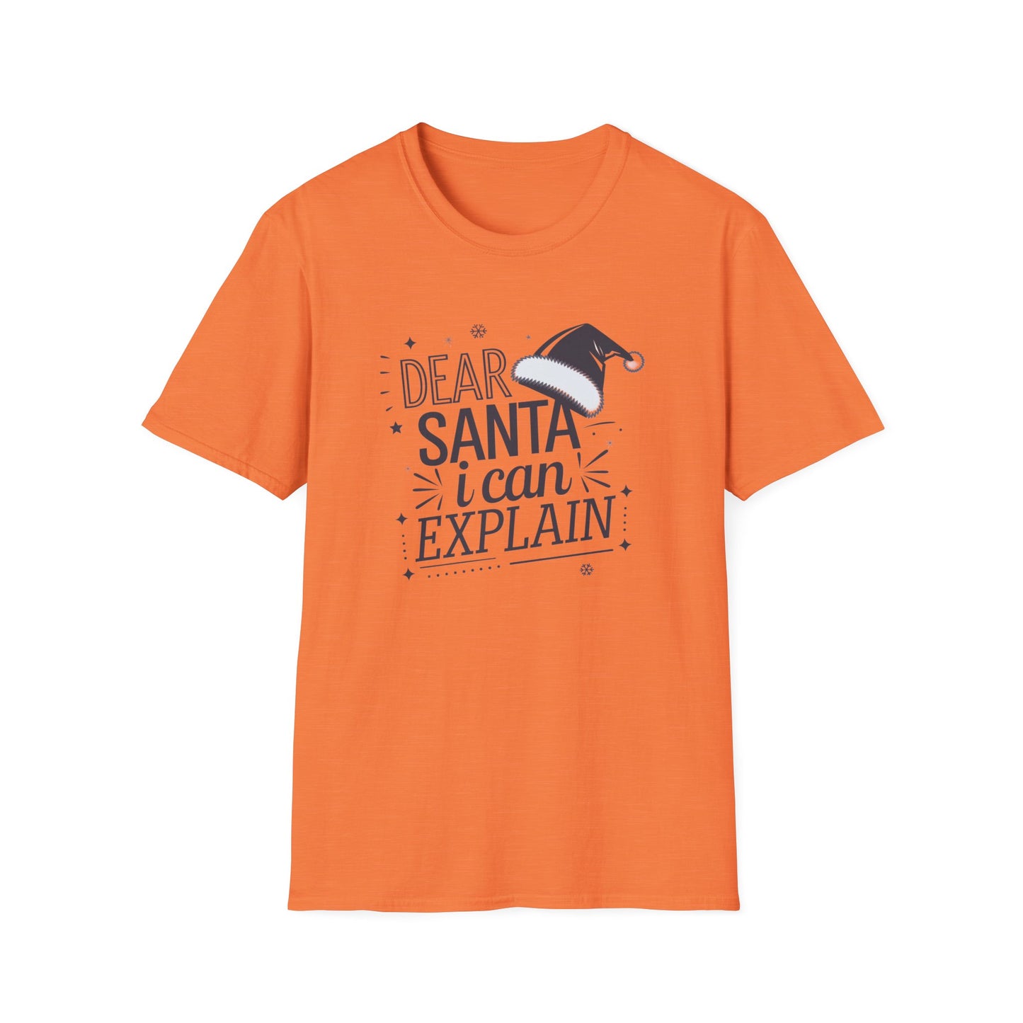 Santa Explanation Tee, Funny Christmas T-Shirt, Holiday Gift for Adults, Unisex Graphic Tee, Seasonal Humor Apparel
