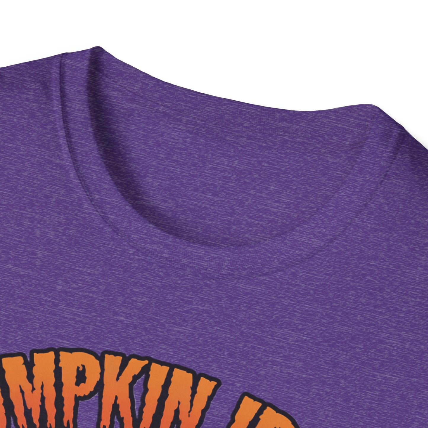 Halloween Pumpkin Iron Gym T-Shirt, Funny Fall Workout Top, Unisex Fitness Apparel, Spooky Season Gift, October Gym Shirt