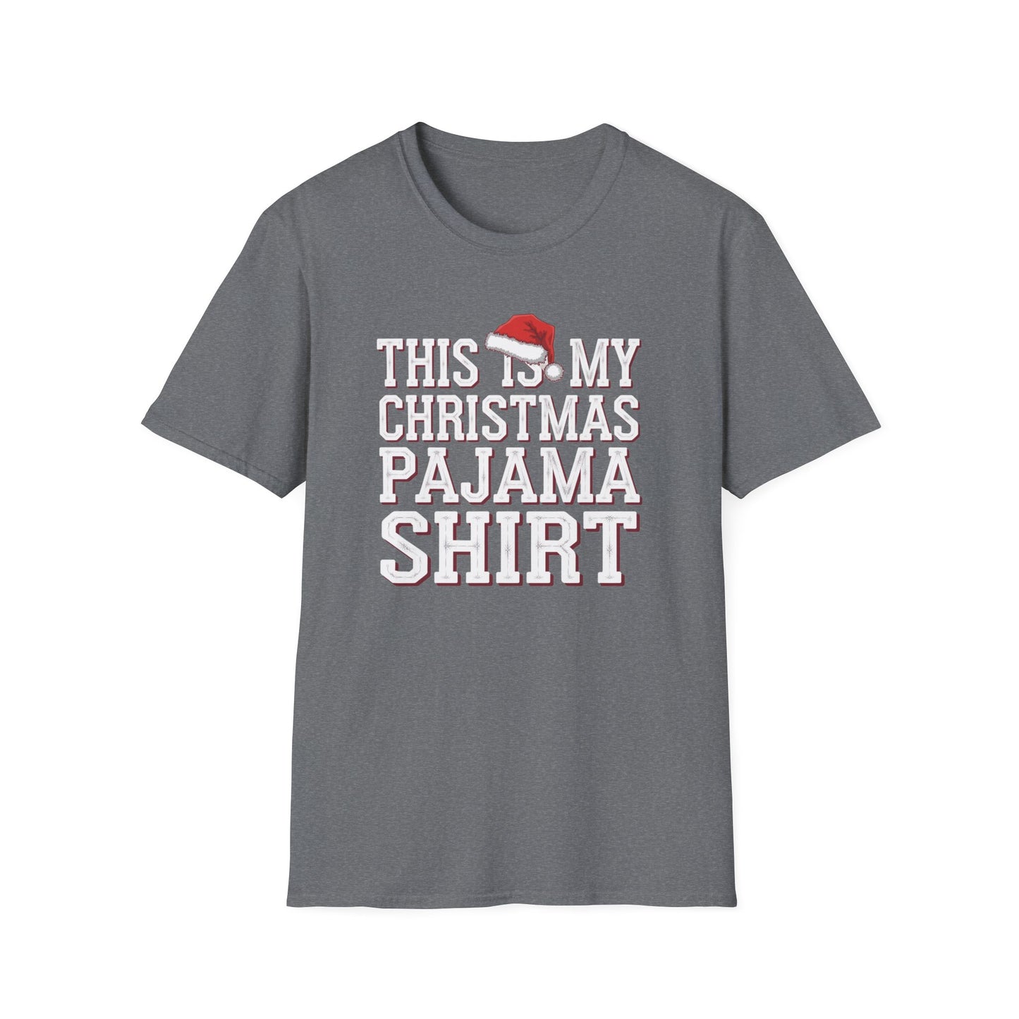 This is My Christmas Pajama Shirt - Unisex Softstyle Tee, Holiday Gift, Cozy T-Shirt, Christmas Pajama, Fun Winter Wear